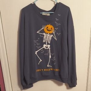 Wound Up Halloween "I Don't Need No Body" Sweatshirt Size XXXL